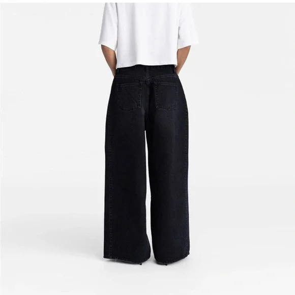 The Rachel Jean KBB by Kahlana Black Wide-Leg Jeans - Picture 2 of 7